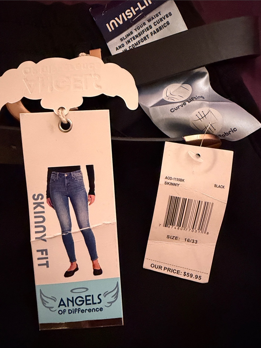 Angels Skinny Fit Women Jeans - Black